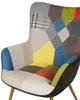 BELIANI Ohrensessel Patchwork/ Bunt Hocker Polsterbezug mit Produktbild-Vorschau 10