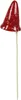 Gartenstecker Fliegenpilz aus Metall 9x9x50cm Blumenstecker Produktbild-Vorschau 1