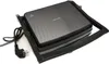 A black electric grill is shown on a white background. Voir les images du produit
