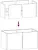 An illustration showing how to assemble a cabinet. Anteprima dell’immagine prodotto