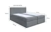 Bett, Boxspringbett, Continentalbett ZENO mit Bonell Produktbild-Vorschau 7
