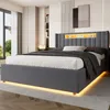 Postel okwish 140x200 cm s úložným prostorem a otevřenými Náhled obrázku produktu 3