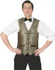 Goldene Herren Weste 20er Jahre Stil, glänzender Print, für Produktbild-Vorschau 1