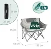 Relaxdays Camping Bank, faltbar, Tragetasche, Produktbild-Vorschau 4