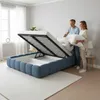 Polsterbett 180x200 - Blau - Bett mit Bettkasten und Produktbild-Vorschau 4