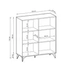 A diagram of a bookshelf with dimensions indicated. Produktbild-Vorschau