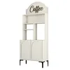 Skye Decor, Lyon 80 - Cream, Black, Wohnzimmerschrank, Produktbild-Vorschau 4