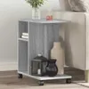 vidaXL Stolik boczny na kółkach Szary Sonoma 50x30x55 cm Podgląd zdjęcia produktu 2