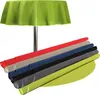 Tovaglia da giardino in PVC 140 cm rotonda grigia Anteprima dell’immagine prodotto 4