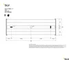 Witte muurlamp Chrombo 30cm - 1x Led Productafbeelding-voorbeeld 5