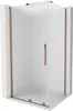 Mexen Velar Duschkabine 120x75cm, Milchglas, Roségold, Produktbild-Vorschau 1