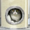 Arbre à chat PawHut, arbre à chat avec poteau à griffer, Voir les images du produit 9