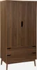 sweeek - Kleiderschrank im Vintage-Stil mit Holzdekor, 2 Produktbild-Vorschau 1