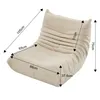 Fortuna Lai Single Sofa Chill Chair Lazy Sofa Chair, béžová Náhľad obrázku produktu 3