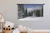 MuchoWow® Wandteppich Wandbehang Die schneebedeckten Bäume Produktbild-Vorschau 3