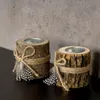 2er Set Teelichthalter Holz je 8,5cm hoch Kerzenhalter Produktbild-Vorschau 3