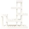 A white wooden plant stand with multiple tiers. Náhled obrázku produktu