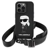 Karl Lagerfeld Crossbody Silicone Icon Case Für Iphone 15 - Produktbild-Vorschau 2