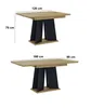 Design Esstisch PA-777 Eiche Artisan Schwarz matt Produktbild-Vorschau 6