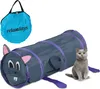 Relaxdays Katzentunnel Mausdesign, faltbare Katzenröhre, B Produktbild-Vorschau 1