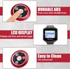 Collage of product features and close-ups of a restaurant pager system. Náhled obrázku produktu