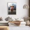 Gerahmtes Poster - Rahmen in heller Eiche - Scotch Kuh Produktbild-Vorschau 7