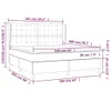vidaXL Boxspringbett mit Matratze Dunkelbraun 160x200 cm Produktbild-Vorschau 6