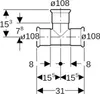 Geberit 61013 Mapress Kupfer T-Stück egal Produktbild-Vorschau 3