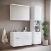Badplaats Badmöbel Komplettset Paso LED 80 x 40 cm Weiß Produktbild-Vorschau 2