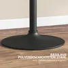 HOMCOM Table de bar ronde pour 2 personnes, noire, Ø 60 x Voir les images du produit 7