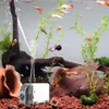 An aquarium with guppy fish swimming around a water pump and aquatic plants. Produktbild-Vorschau