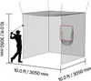SucceBuy Cage de golf 305 x 305 x 305 cm, cage de frappe Voir les images du produit 8