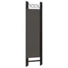 vidaXL 4-tlg. Raumteiler Anthrazit 160 x 180 cm Produktbild-Vorschau 3