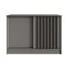 BEAUTYSOFA | Kommode HORIZON 120 cm Graphit, Schwarz mit Produktbild-Vorschau 3