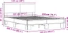 vidaXL Bettgestell Schwarz 120x200 cm Holzwerkstoff und Produktbild-Vorschau 7