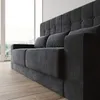 Schrankbett M1 140x200 Weiss  mit Sofa Anthrazit   mit Produktbild-Vorschau 6
