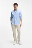 Elegantes Herrenhemd Blau: Langarm, Regular Fit, Produktbild-Vorschau 9