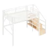 Lit mezzanine, 140 × 200 cm, structure en fer avec bande Voir les images du produit 8