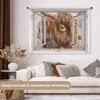 MuchoWow® Wandteppich Wandbehang Scottish Hochlandrind - Produktbild-Vorschau 2