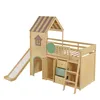 Hochbett 90x200 cm mit Rutsche & Kleiderschrank Kinderbett Produktbild-Vorschau 19