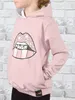 KMISSO Mädchen Pullover mit Kapuze Power Stars Lachs 140 Produktbild-Vorschau 4