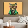 MuchoWow® - Leinwandbilder - Tiere - Katze - Brille - Produktbild-Vorschau 5