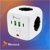 Reagle Multipresa a cubo 3 prese & 4 USB (2x USB-A, 2x Anteprima dell’immagine prodotto 8