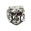3D Edelstahl Ring Totenkopf Skull Gr. 57 = 18,1 mm Silber Produktbild-Vorschau 2