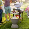 COSTWAY Table de jardin 3 en 1 30L Glacière Tabouret Voir les images du produit 8