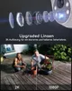 A split image showing a comparison of camera lens technology and a side-by-side view of two men in a backyard, comparing 2K and 1080P resolution. Produktbild-Vorschau