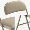 Klappstuhl mit Polster, Metall, für Büro & Event, Khaki Produktbild-Vorschau 4
