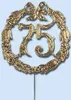 DEMMLER Festliche Zahl 60 gold 13cm mit Draht Produktbild-Vorschau 3