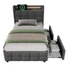 Flieks Polsterbett 90x200cm mit USB und Steckdosen, Produktbild-Vorschau 9