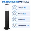 MasterLED Lampe d'extérieur E27 IP44 Borne lumineuse 65 cm Voir les images du produit 3